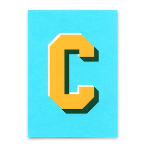 Deli Cards Monogrammkarte "C" | Coole Buchstaben Postkarte