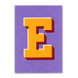 Deli Cards Monogrammkarte "E" | Coole Buchstaben Postkarte
