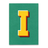 Deli Cards Monogrammkarte "I" | Coole Buchstaben Postkarte
