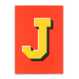 Deli Cards Monogrammkarte "J" | Coole Buchstaben Postkarte