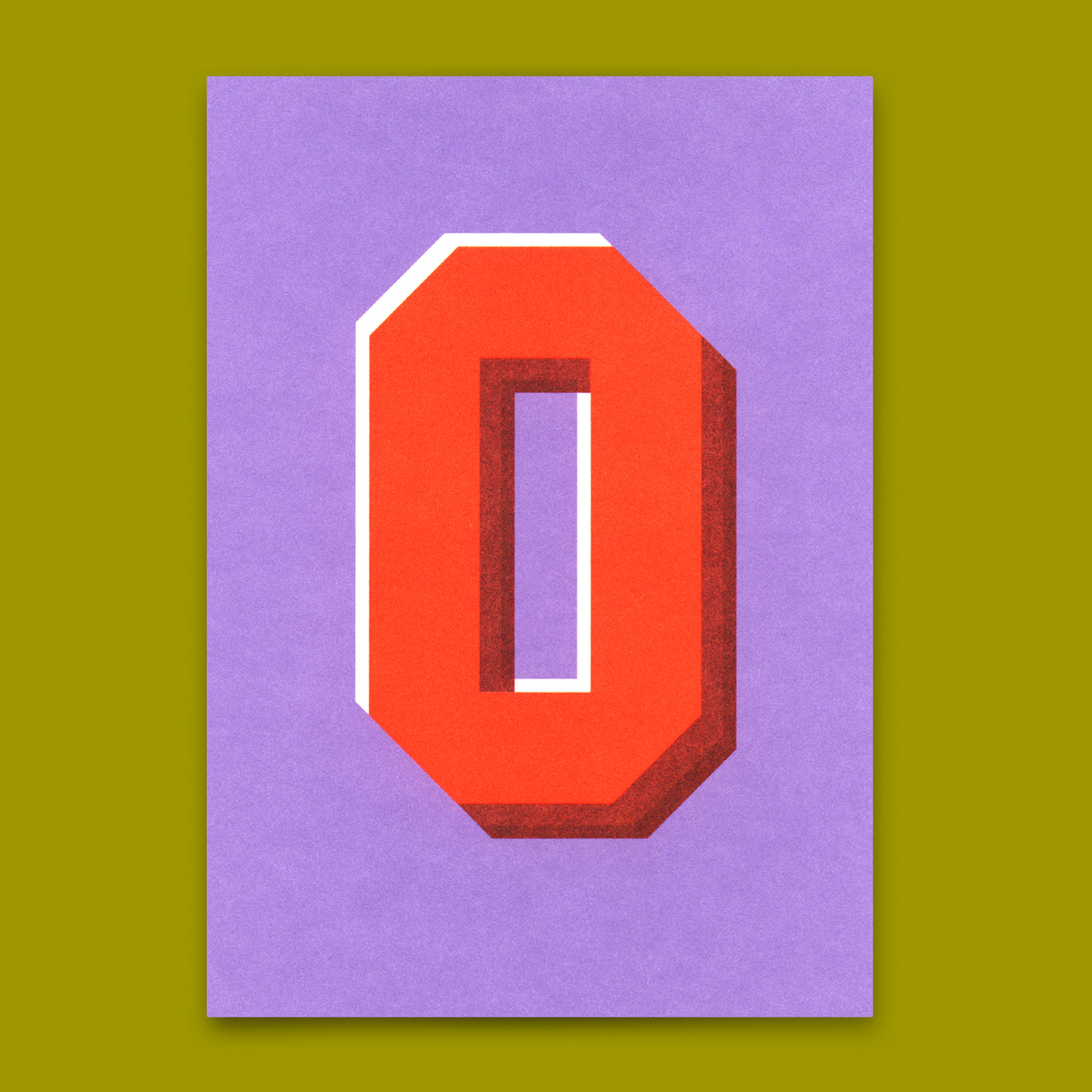 Deli Cards Monogrammkarte "O" | Coole Buchstaben Postkarte