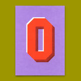 Deli Cards Monogrammkarte "O" | Coole Buchstaben Postkarte