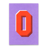 Deli Cards Monogrammkarte "O" | Coole Buchstaben Postkarte