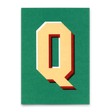 Deli Cards Monogrammkarte "Q" | Coole Buchstaben Postkarte