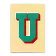 Deli Cards Monogrammkarte "U" | Coole Buchstaben Postkarte