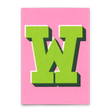 Deli Cards Monogrammkarte "W" | Coole Buchstaben Postkarte