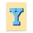 Deli Cards Monogrammkarte "Y" | Coole Buchstaben Postkarte