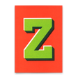 Deli Cards Monogrammkarte "Z" | Coole Buchstaben Postkarte