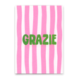 Deli Cards Postkarte "Grazie" | Schöne Karte zum Dankesagen