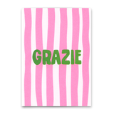 Deli Cards Postkarte "Grazie" | Schöne Karte zum Dankesagen