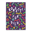 Deli Cards Postkarte "Konfetti für dich" | Coole Karte zum Geburtstag
