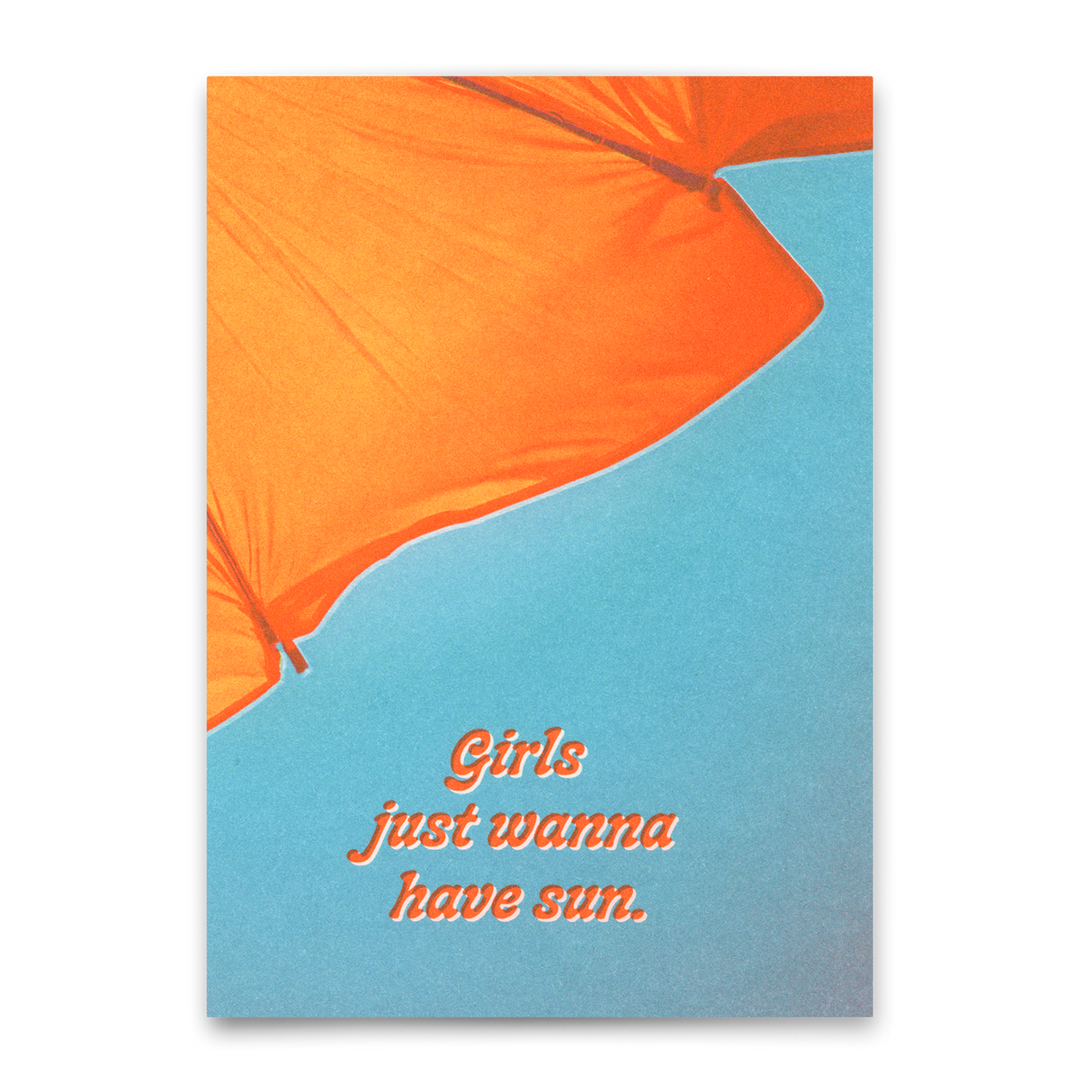 Deli Cards Postkarte "Girls just wanna have sun" | Lustige Karte mit Spruch