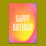 Deli Cards Postkarte "Happy Birthday Gradient" | Schöne Karte zum Geburtstag