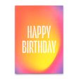 Deli Cards Postkarte "Happy Birthday Gradient" | Schöne Karte zum Geburtstag