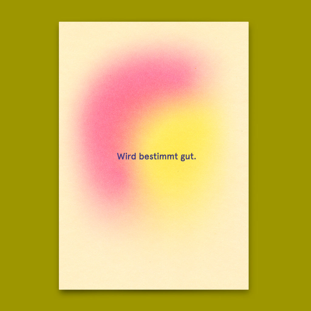 Deli Cards Postkarte "Wird bestimmt gut" | Besondere Karte mit Spruch