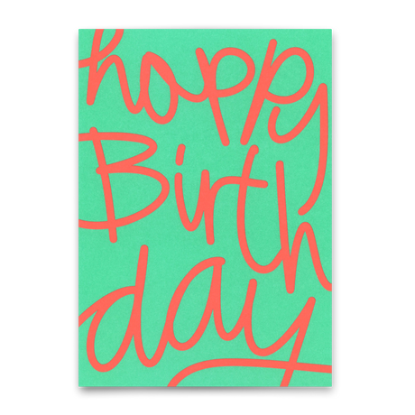 Deli Cards Postkarte "Happy Birthday Swing" | Besondere Karte zum Geburtstag