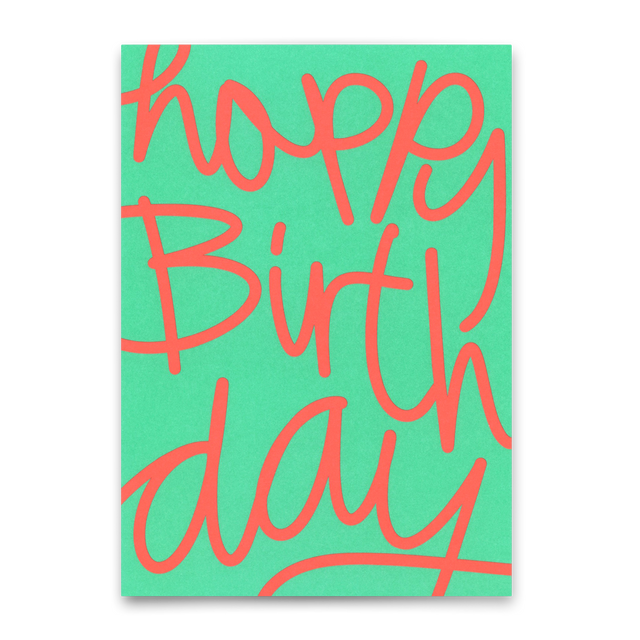Deli Cards Postkarte "Happy Birthday Swing" | Besondere Karte zum Geburtstag