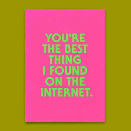 Deli Cards Postkarte "You´re the best thing" | Coole Karte für Verliebte