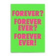 Deli Cards Postkarte "For ever & ever" | Besondere Karte für Verliebte