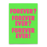 Deli Cards Postkarte "For ever & ever" | Besondere Karte für Verliebte