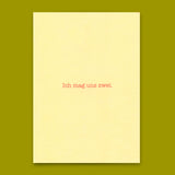 Deli Cards Postkarte "Ich mag uns zwei" | Lustige Karte für Verliebte