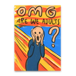 Deli Cards Postkarte "OMG – are we adults" | Lustige Karte zum Geburtstag
