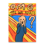 Deli Cards Postkarte "OMG – are we adults" | Lustige Karte zum Geburtstag