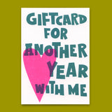 Deli Cards Postkarte "Another year" | Lustige Gutschein-Karte für jeden Anlass