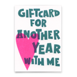 Deli Cards Postkarte "Another year" | Lustige Gutschein-Karte für jeden Anlass