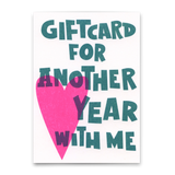 Deli Cards Postkarte "Another year" | Lustige Gutschein-Karte für jeden Anlass