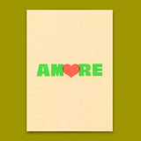 Deli Cards Postkarte "Amore" | Coole Karte für Verliebte