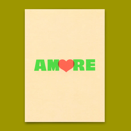 Deli Cards Postkarte "Amore" | Coole Karte für Verliebte