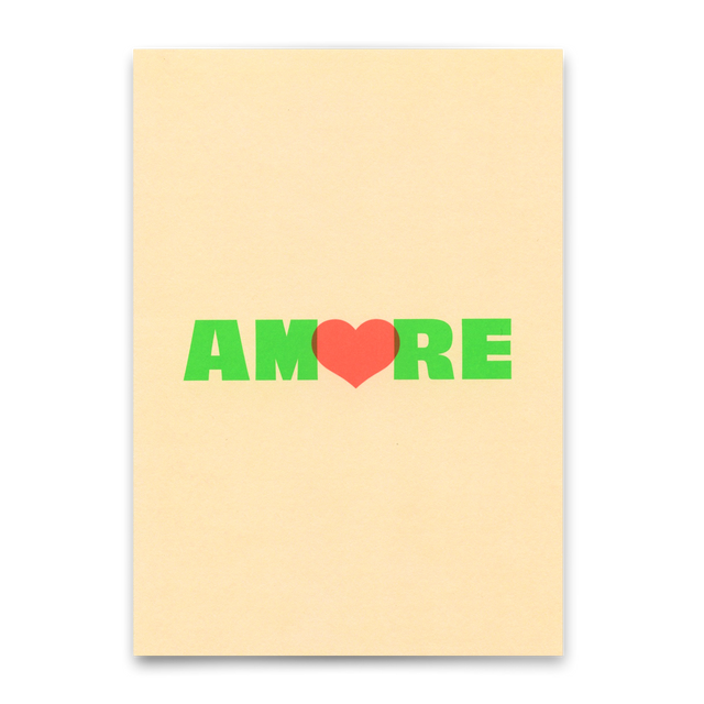 Deli Cards Postkarte "Amore" | Coole Karte für Verliebte