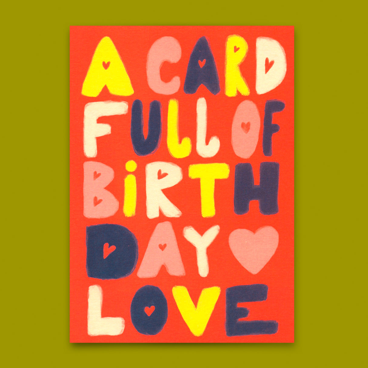 Deli Cards Postkarte "Birthday love" | Schöne Karte mit Spruch zum Geburtstag