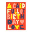 Deli Cards Postkarte "Birthday love" | Schöne Karte mit Spruch zum Geburtstag