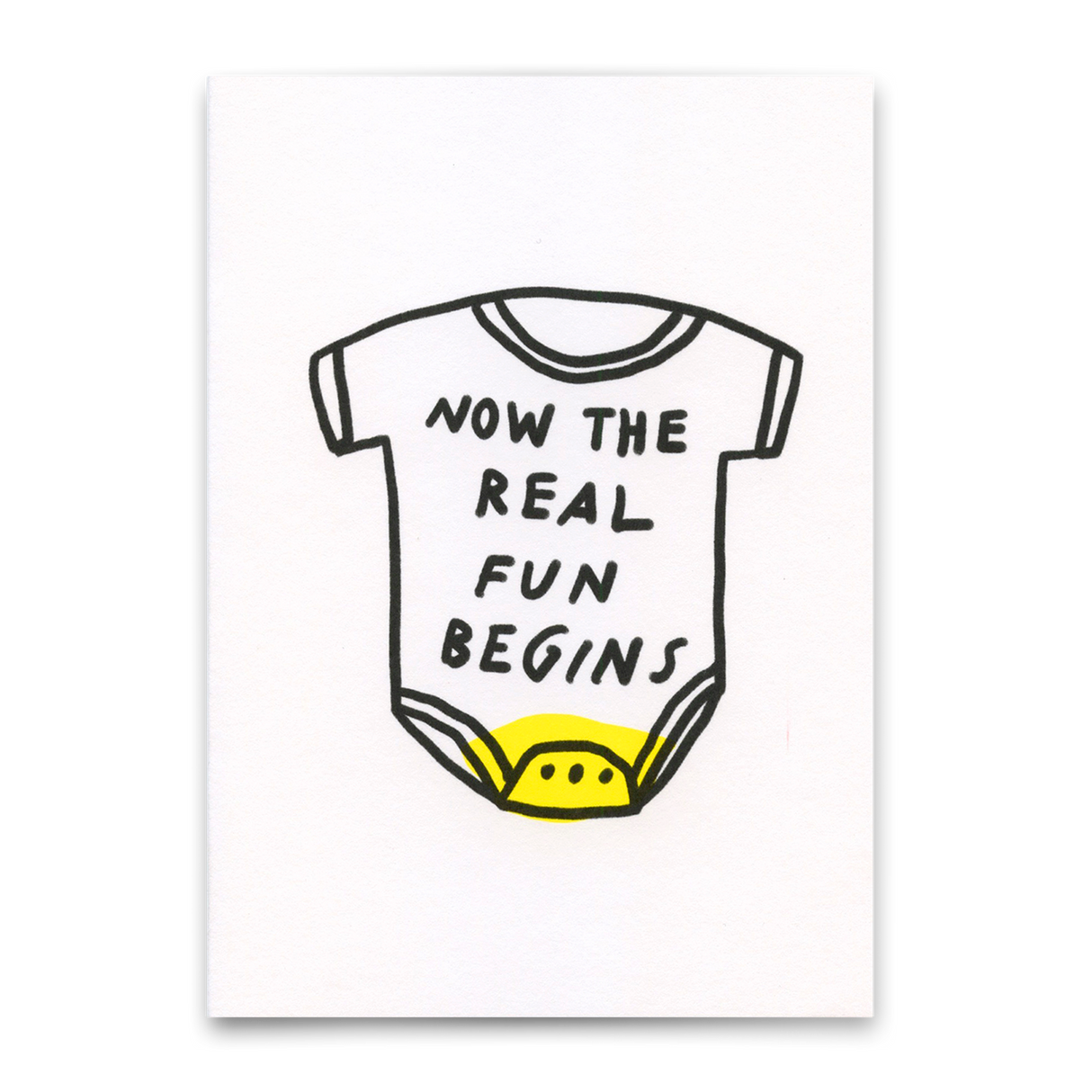 Deli Cards Postkarte "The real fun" | Lustige Karte zum Geburtstag