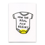Deli Cards Postkarte "The real fun" | Lustige Karte zum Geburtstag