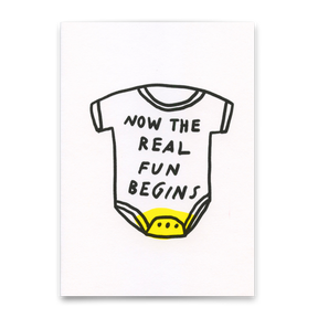 Deli Cards Postkarte "The real fun" | Lustige Karte zum Geburtstag