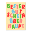 Deli Cards Postkarte "Bester Gutschein überhaupt" | Lustige Gutschein-Karte