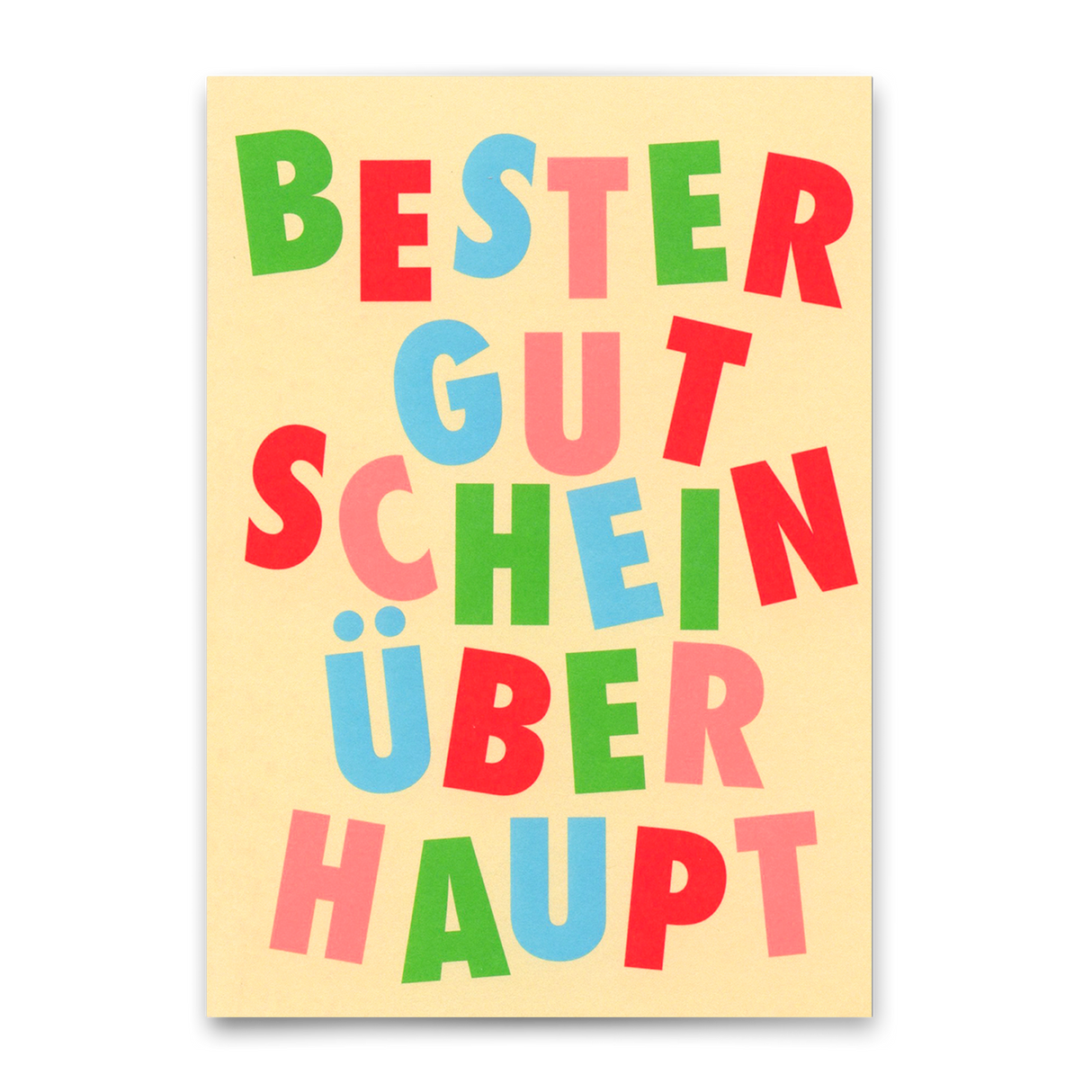 Deli Cards Postkarte "Bester Gutschein überhaupt" | Lustige Gutschein-Karte