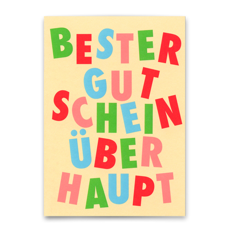 Deli Cards Postkarte "Bester Gutschein überhaupt" | Lustige Gutschein-Karte