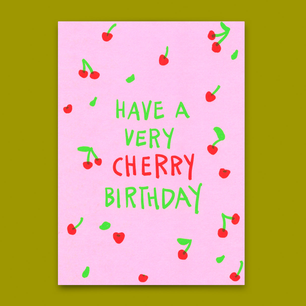 Deli Cards Postkarte "Very cherry birthday" | Coole Karte zum Geburtstag