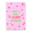 Deli Cards Postkarte "Very cherry birthday" | Coole Karte zum Geburtstag