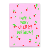 Deli Cards Postkarte "Very cherry birthday" | Coole Karte zum Geburtstag