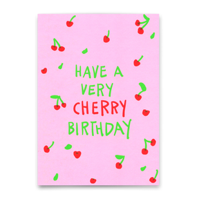 Deli Cards Postkarte "Very cherry birthday" | Coole Karte zum Geburtstag