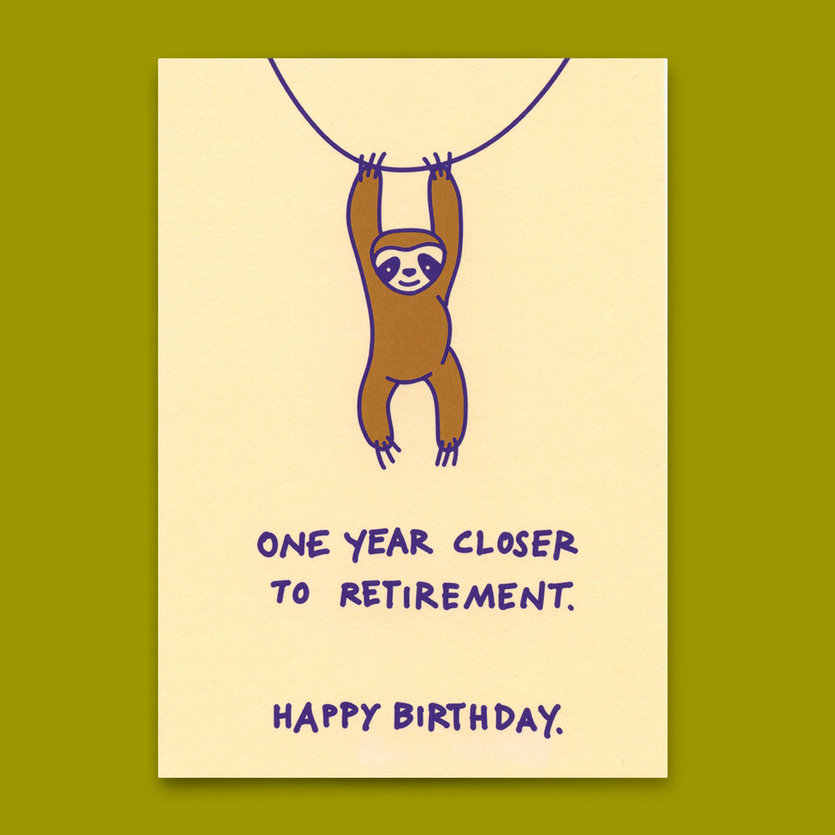 Deli Cards Postkarte "Closer to retirement" | Lustige Karte zum Geburtstag