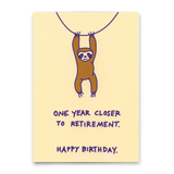 Deli Cards Postkarte "Closer to retirement" | Lustige Karte zum Geburtstag