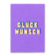Deli Cards Postkarte "Glückwunsch 3D-Typo" | Coole Karte für jeden Anlass