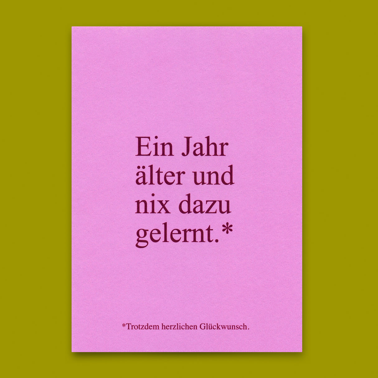 Deli Cards Postkarte "Wieder nix dazu gelernt" | Lustige Karte zum Geburtstag