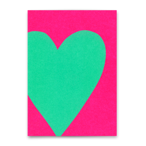 Deli Cards Postkarte "Neon Heart 2" | Schöne Karte für Verliebte